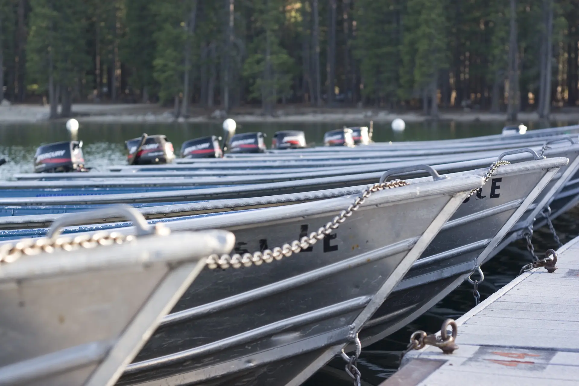 Aluminum alloy docked boats