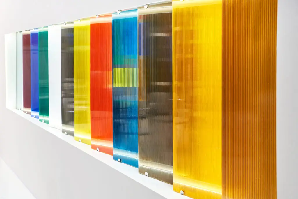 Acrylic sheets multicoloured