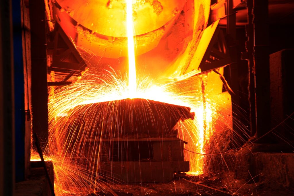 Smelting ferrous metal